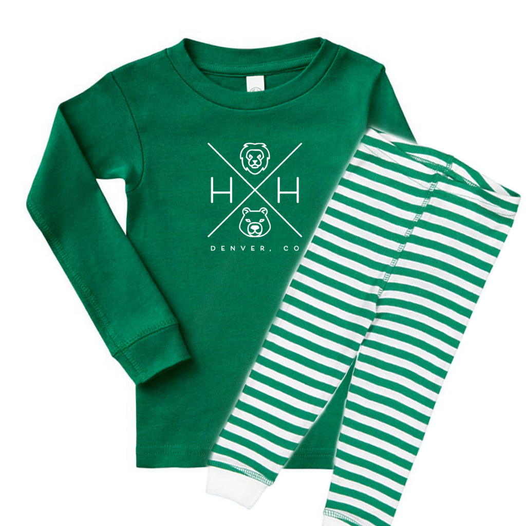 Toddler Green Pajama Set Harper + Hudson