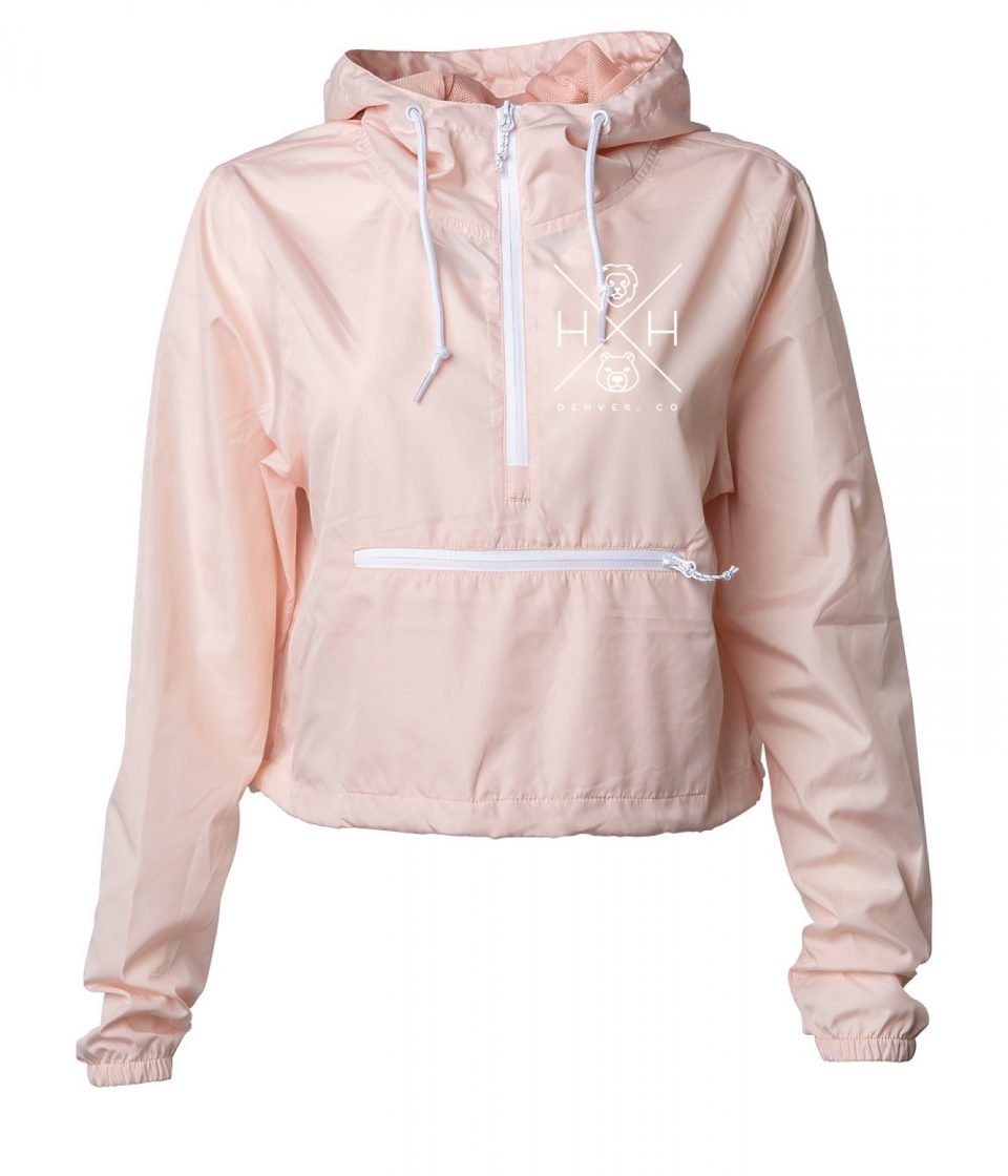 Lightweight Crop Blush Windbreaker