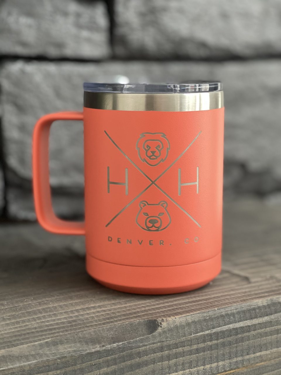 15 oz coral travel mug