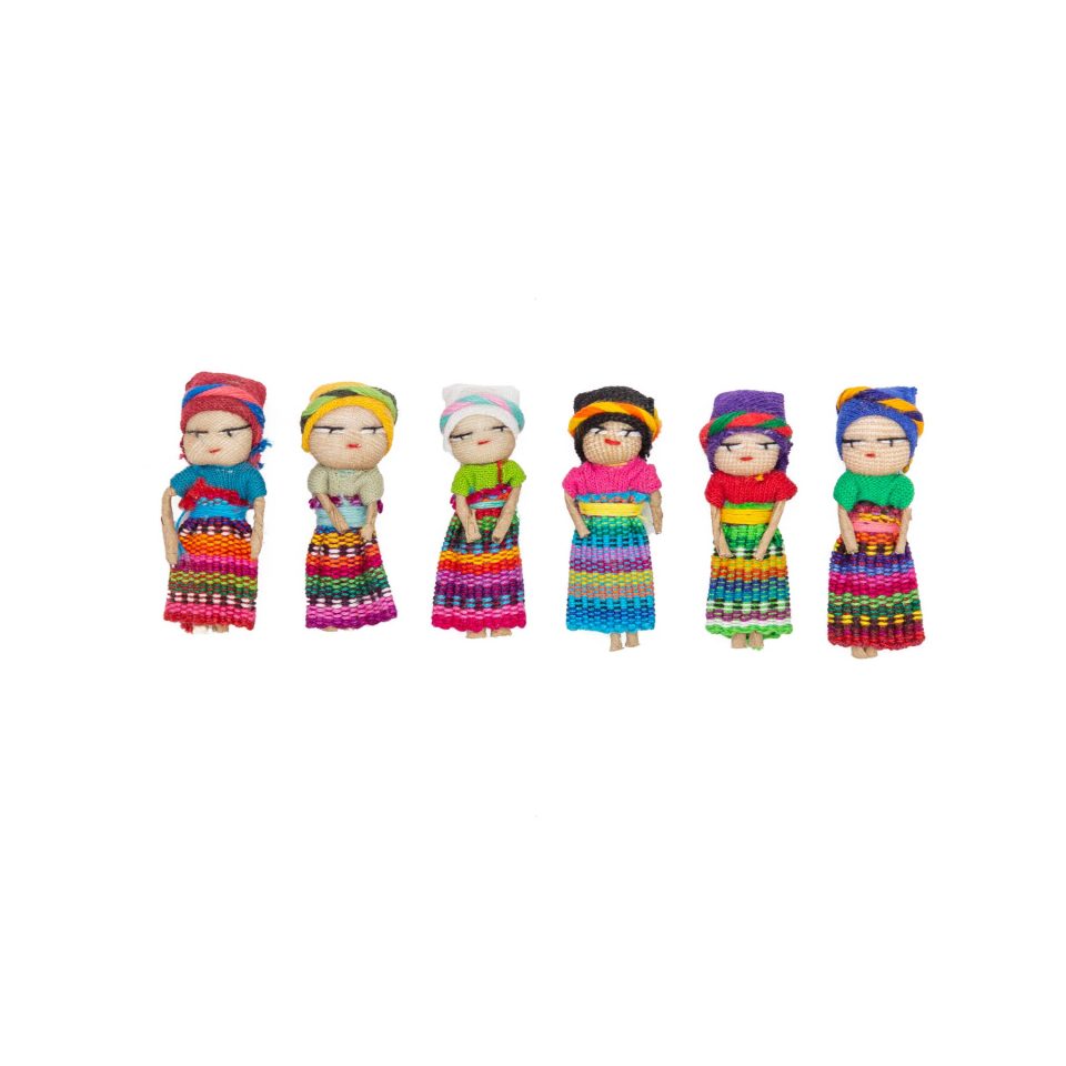 Guatemalan Worry Dolls - Set of 6