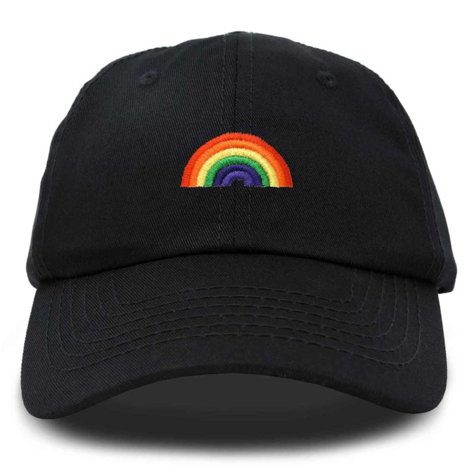 DALIX Rainbow Baseball Cap Womens Hats Cute Embroidered