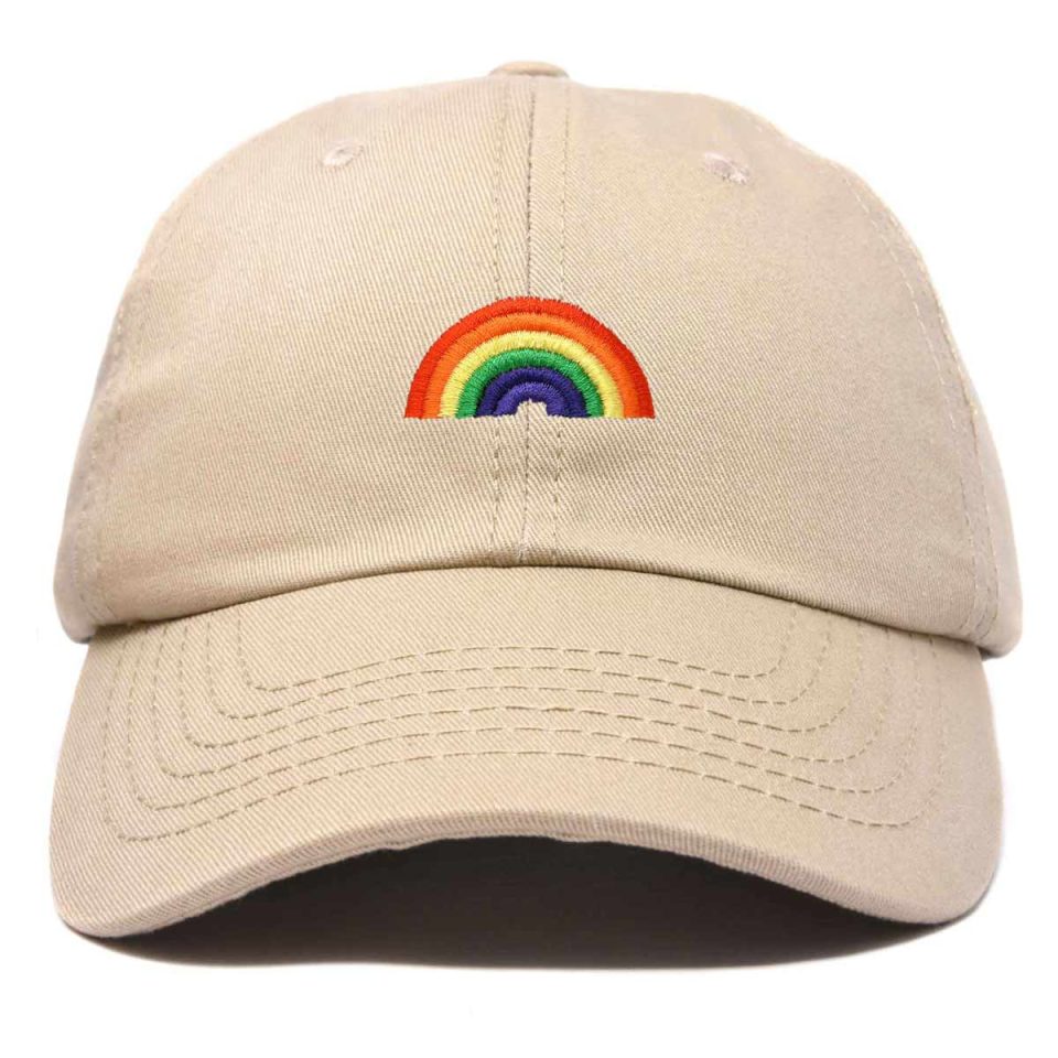 DALIX Rainbow Baseball Cap Womens Hats Cute Embroidered