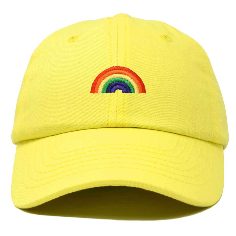 DALIX Rainbow Baseball Cap Womens Hats Cute Embroidered