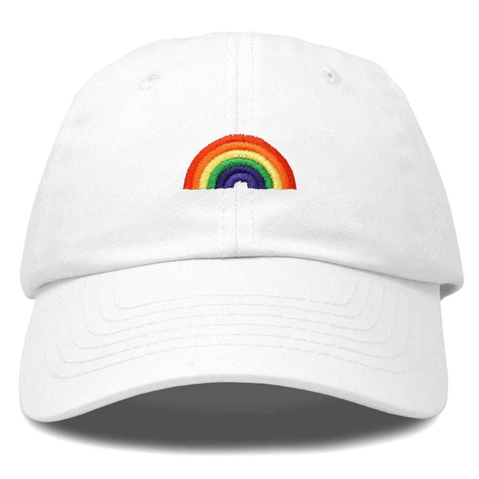 DALIX Rainbow Baseball Cap Womens Hats Cute Embroidered