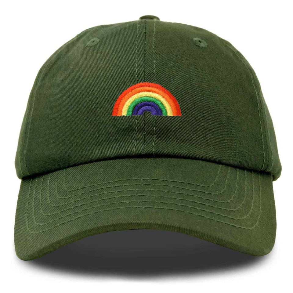 DALIX Rainbow Baseball Cap Womens Hats Cute Embroidered