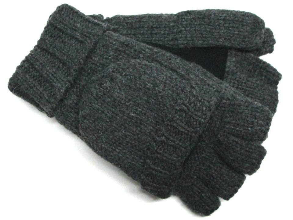 Men's Raggwool Gloves with Fleece Lining - Large