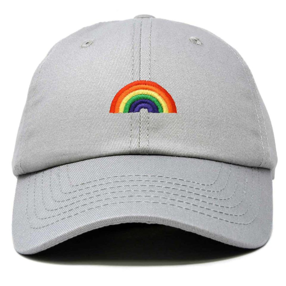 Rainbow Baseball Cap Grey Rainbow Baseball Cap Grey