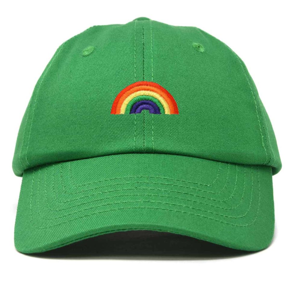 Rainbow Baseball Cap Green