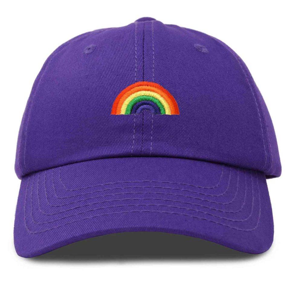Rainbow Baseball Cap Purple