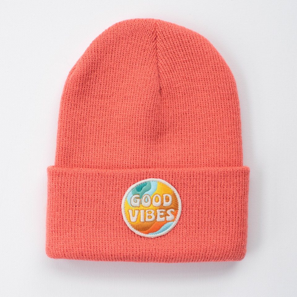 Good Vibes Coral Infant/Toddler Beanie