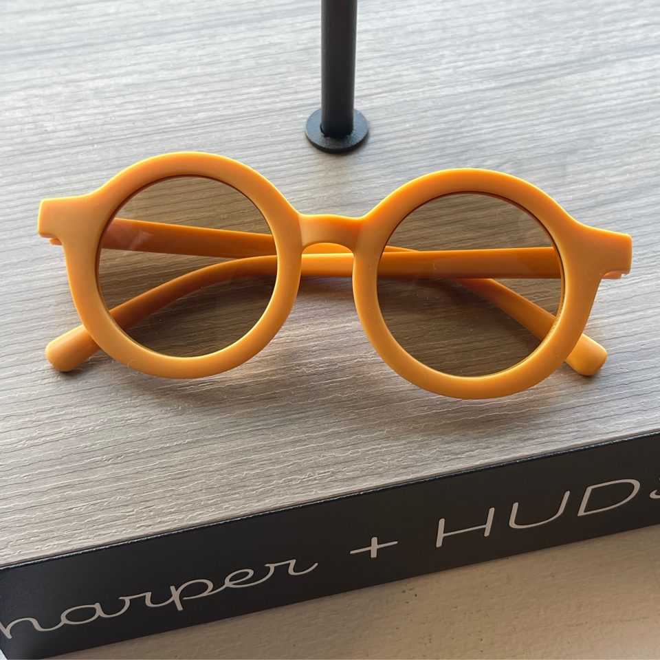 Children's Colorful Sunglasses Mustard