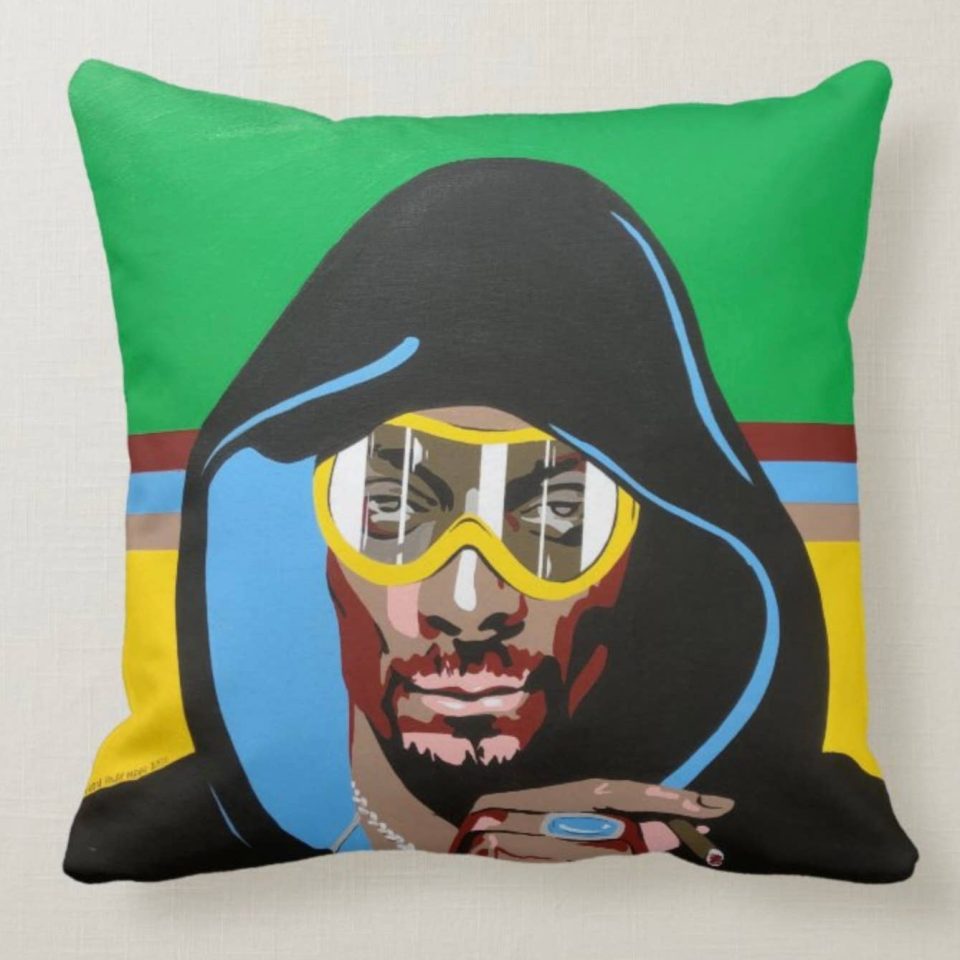 Snoop Skiing Pillow