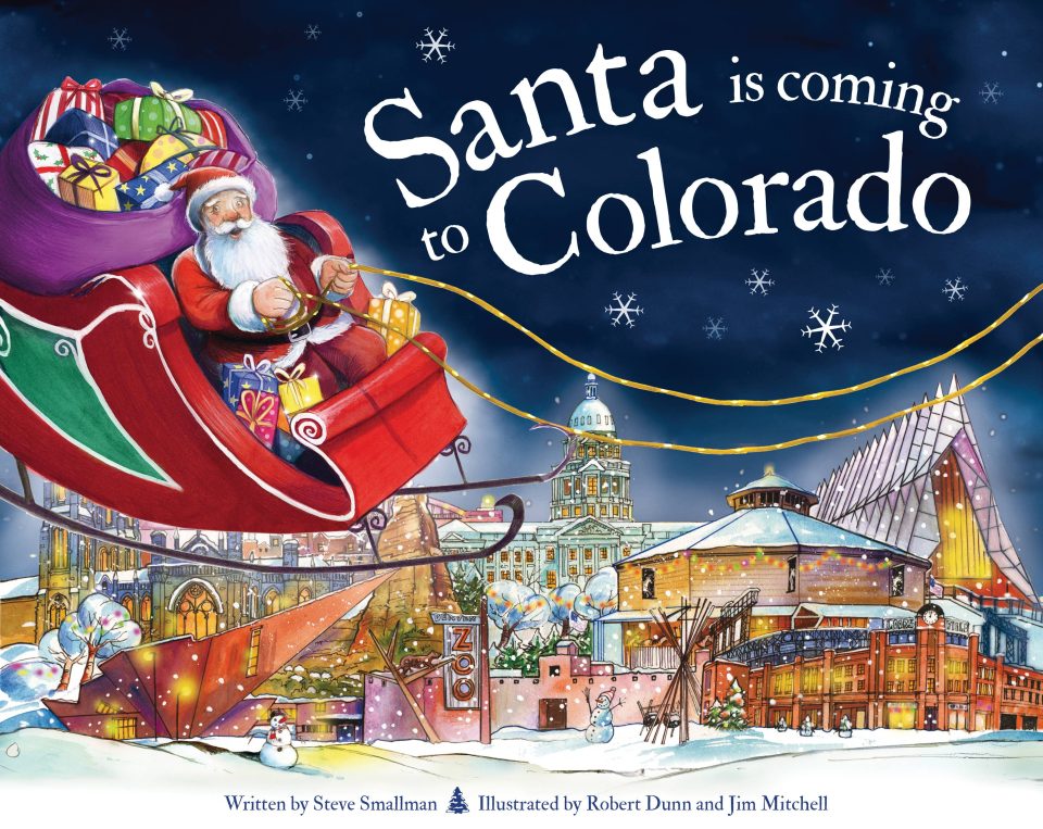 Santa Is Coming to Colorado Hardcover Book