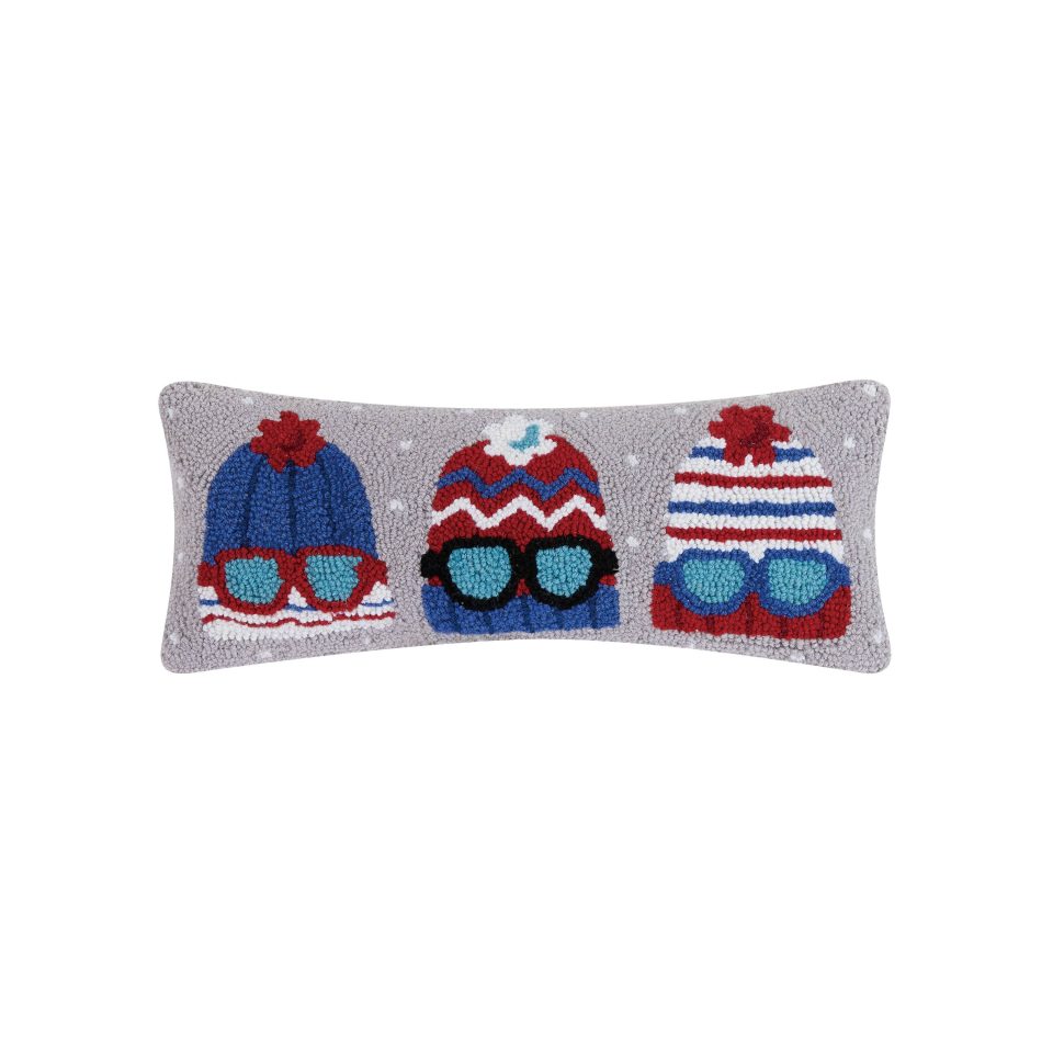 Ski Hats Hook Pillow