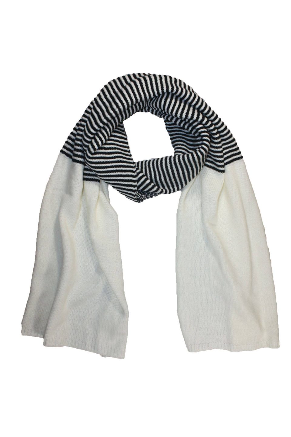 White Knitted Scarf