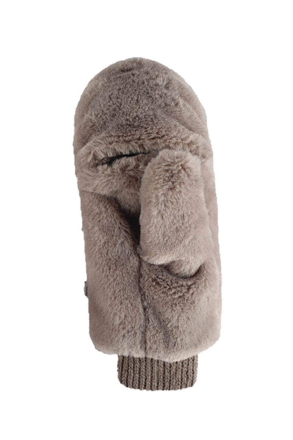 Tan Furry Mittens