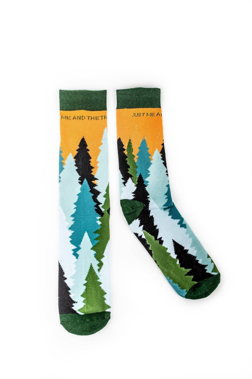 Just Me & The Trees Green Dress Socks
