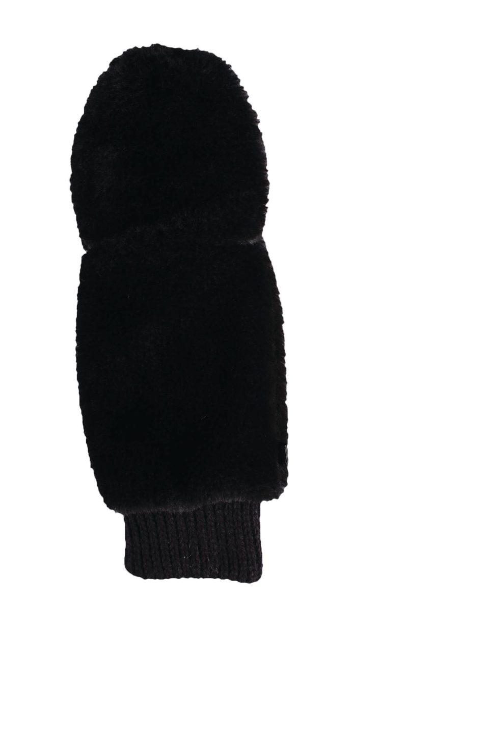Furry Mittens Black