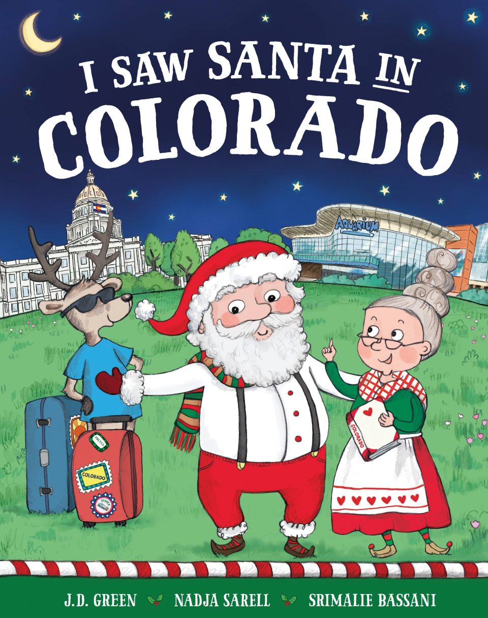 I Saw Santa in Colorado Hardcover Book