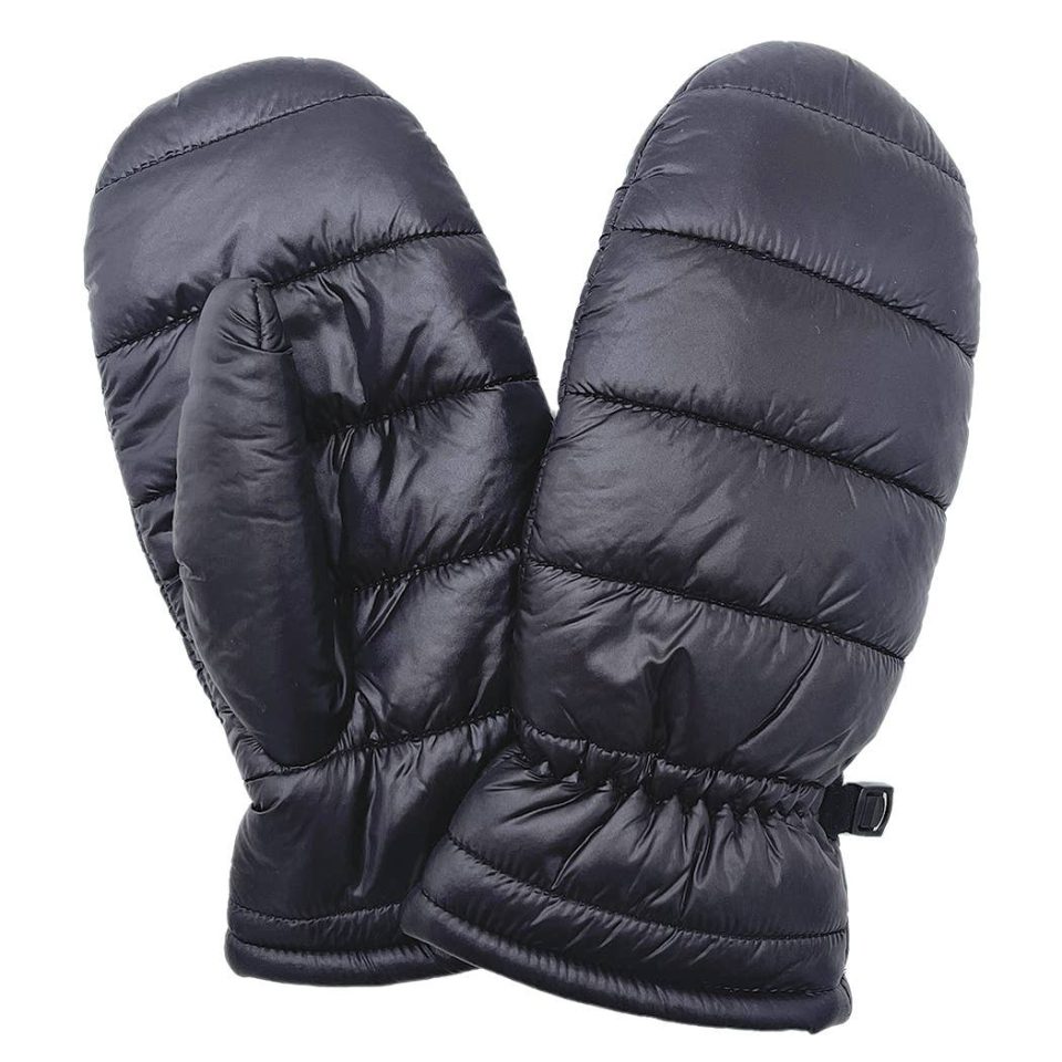 Women's Padded Mittens Black
