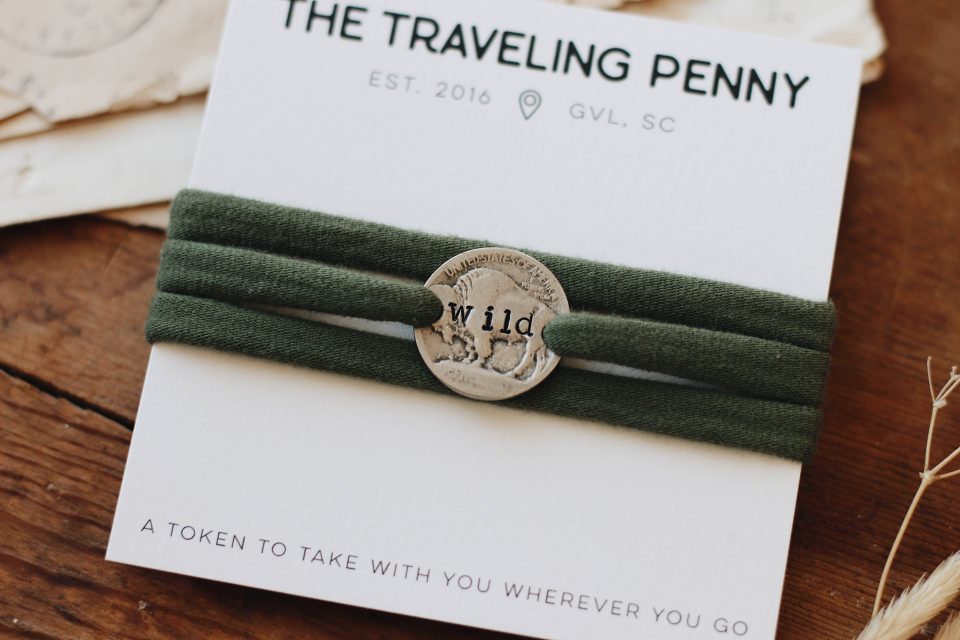 Wild Buffalo Nickel Cloth Wrap Bracelet