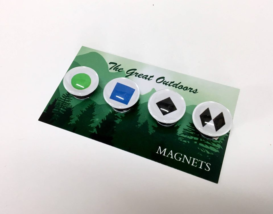 Ski Symbol Magnets Set 4