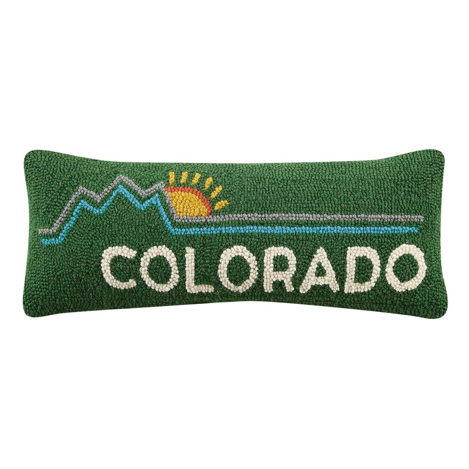 Green Colorado Hook Pillow